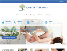 Tablet Screenshot of ajustesyterapias.com